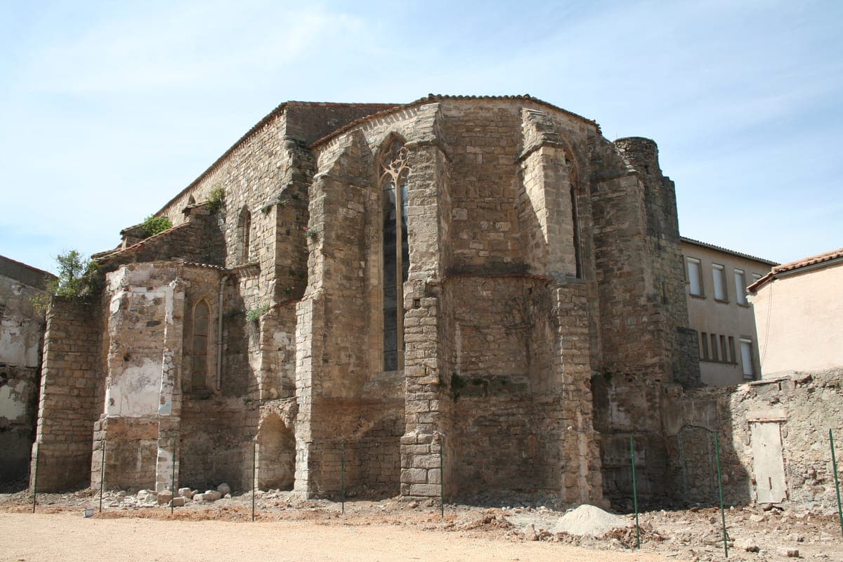Chevet de l'église des Dominicains à Clermont-l'Hérault
